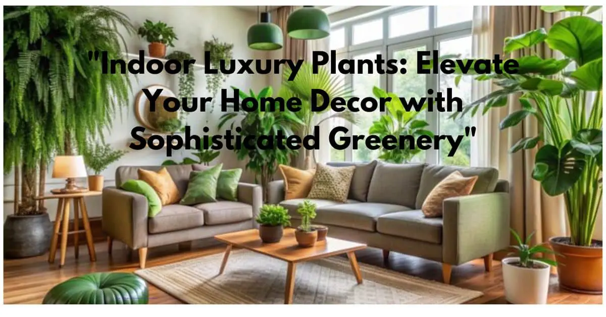 "Indoor Luxury Plants: Elevate Your Home Decor with Sophisticated Greenery"